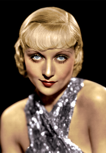 la foto dell'attrice Carole Lombard, regina della screwball comedy e moglie di Clark Gable