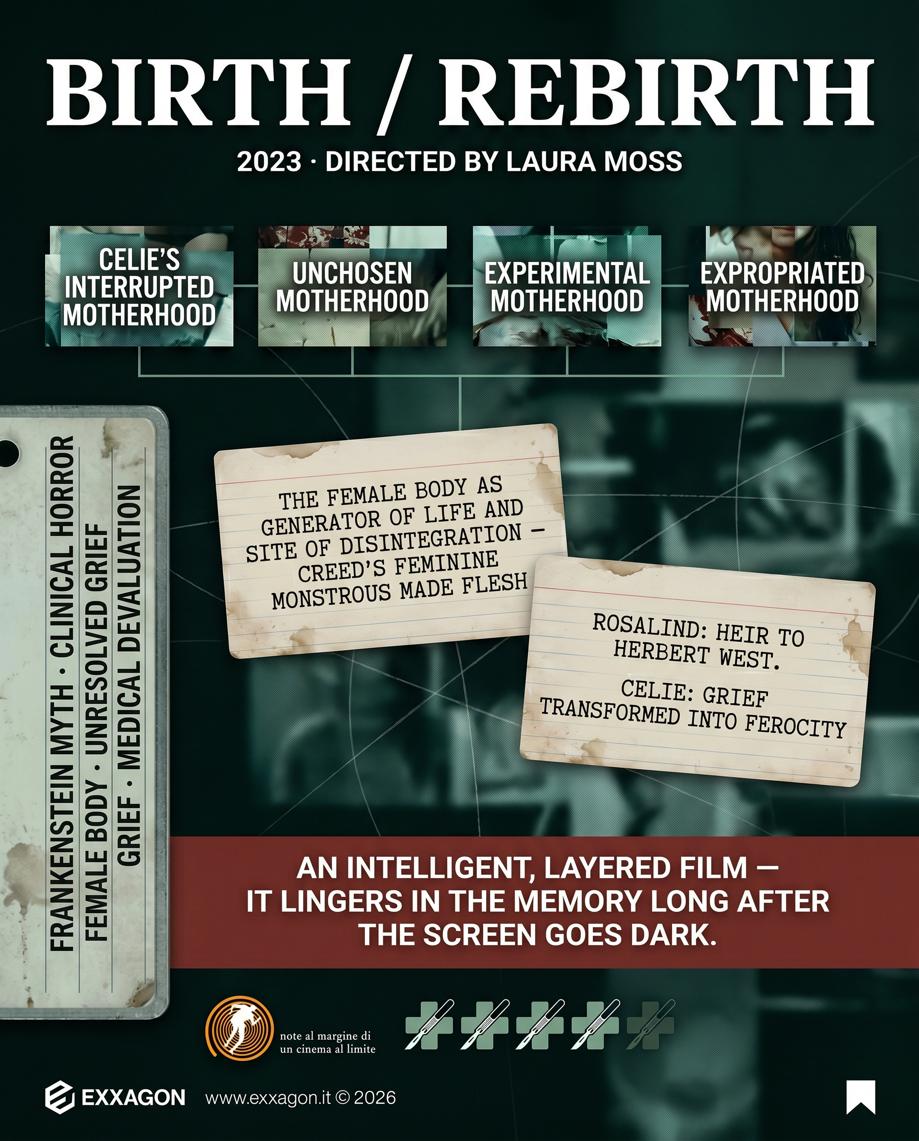 A concise, visual summary of a movie. In a nutshell, my review is a visual summary of the film Birth Rebirth