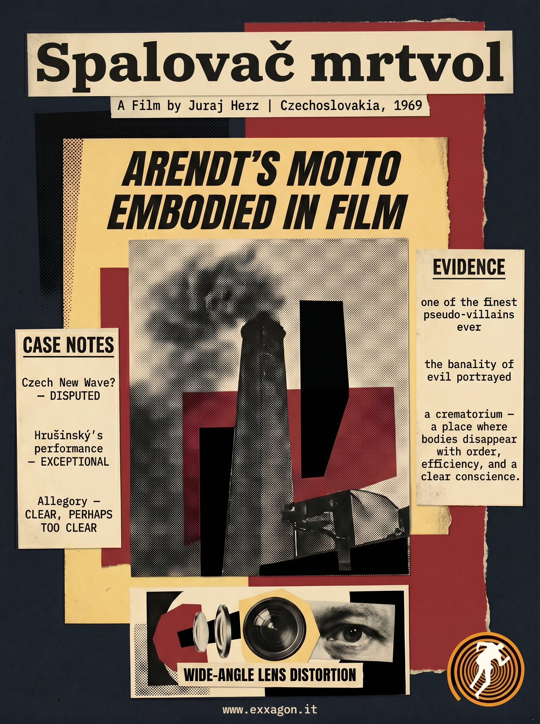 My review in a glimpse: graphic synthesis of the review of the movie Spalovac mrtvol (Il crematorio)