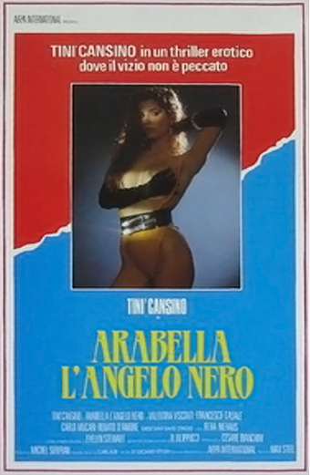 Arabella angelo nero, Tinì Cansino, horror erotico, film di Stevio Massi