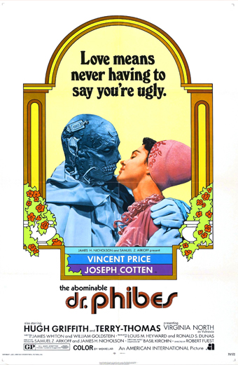 l'Abominevole Dottor Phibes, Vincent Price, film del 1971, horror con Price,