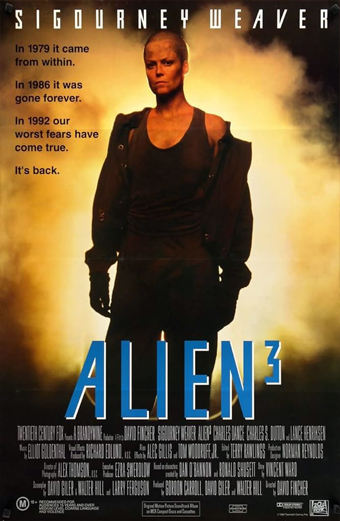 Alien 3, alien cube, alien 1992, the movie post aliens, Weaver in alien movie