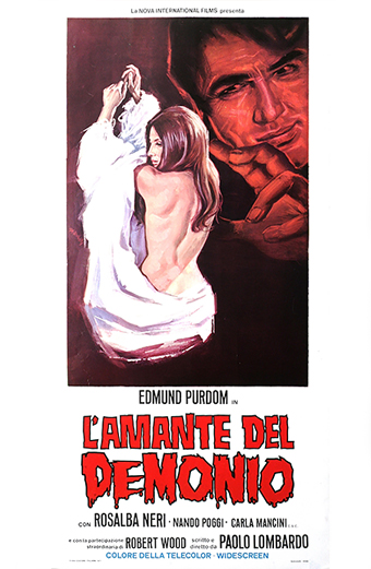 l'Amante del demonio film, Rosalba neri film, Paolo Lombardo film, Edmund Purdon film, horror del 1971