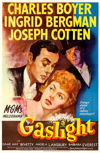 Locandina del film Angoscia Gaslight con Ingrid Bergman