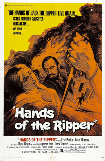gli artigli dello squartatore, hands of the ripper, film 1971, film di Peter Sasdy, Jack lo squartatore film, la figlia di Jack lo squartatore