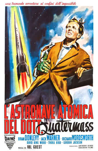 l'Astronave atomica del dott. Quatermass, Quatermass experiment, film 1955, fatascienza horror, Val Guest