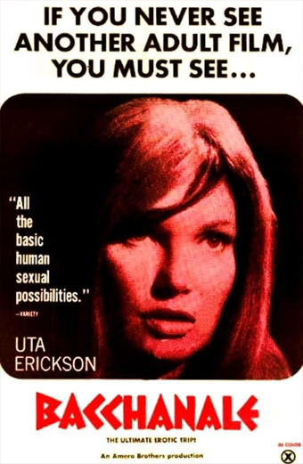 Bacchanale, hard 1970, Uta Erickson, porno vintage, weird porn, erotic movie 1970, Amero brothers