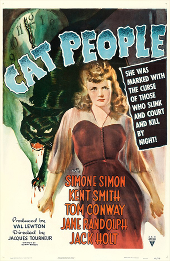 cat people 1942, il bacio della pantera, Tourneur film, simone simon