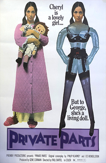 Bambole e sangue 1972, private parts, Paul Bartel