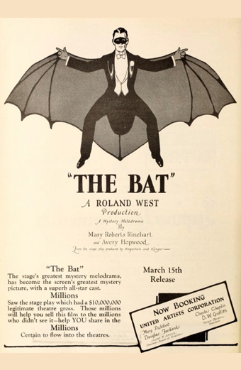 the Bat 1926, Roland West, vecchi film, film anni '20, primi horror