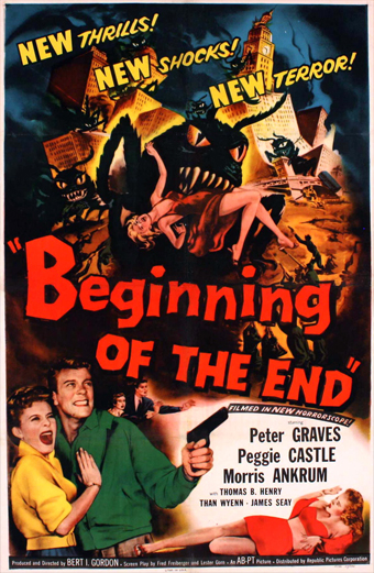 Beginning of the end 1957, BertGordon, Mr BIG, fantahorror, animali giganti nei film
