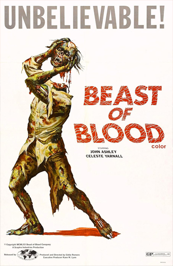 la Bestia di sangue 1970, Beast of blood, Eddie Romero, horror filippino