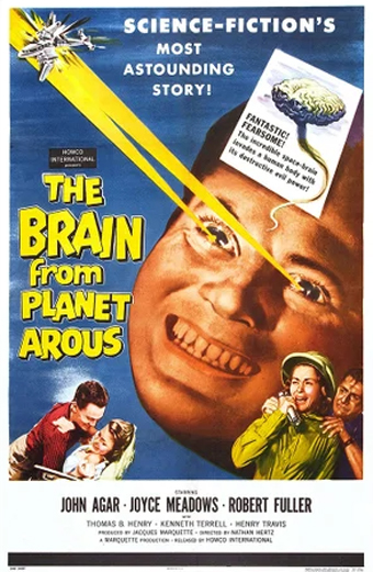 the Brain from the planet Arous, Nathan Juran, horror fantascientifico anni 50