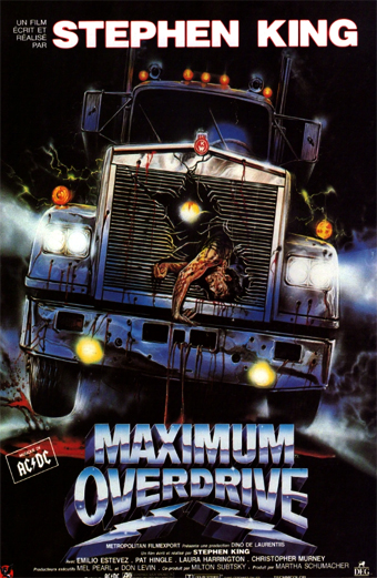 Brivido, Stephen King, Maximum Overdrive, 1986 horror