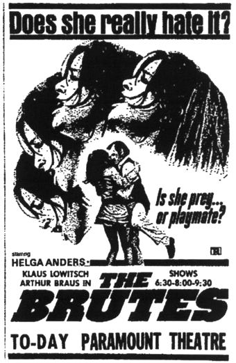 the Brutes (1969) di Roger Fritz