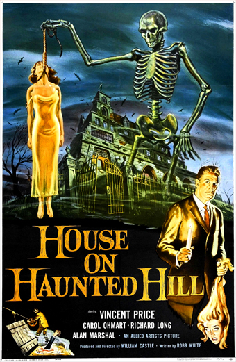 la Casa dei fantasmi, hosue on Haunted Hill, William Castle