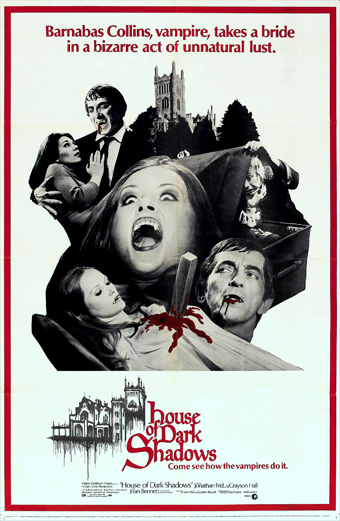 la Casa dei Vampiri 1970, house of Dark Shadows, Dan Curtis