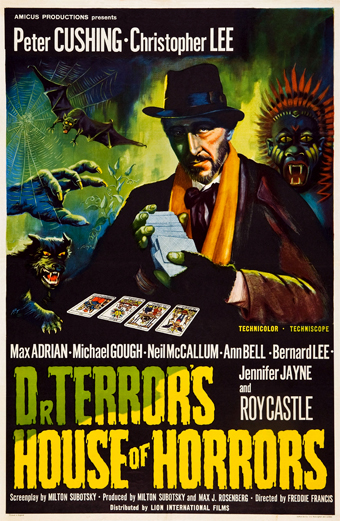 le Cinque chiavi del terrore, terror's house of horrors, Freddie Francis, Peter Cushing