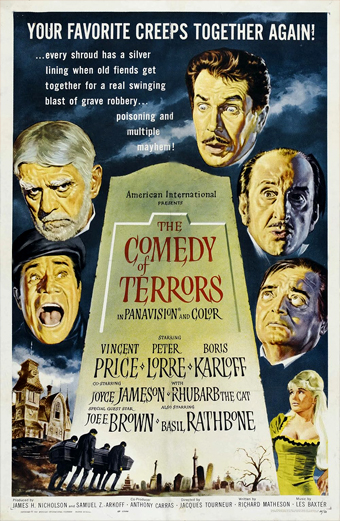 il Clan del terrore, the comedy of terrors, Jacques Tourneur, Peter Lorre