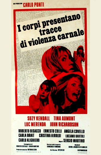 i Corpi presentano tracce di violenza carnale, Sergio Martino, giallo all'italiana, Suzy Kendall