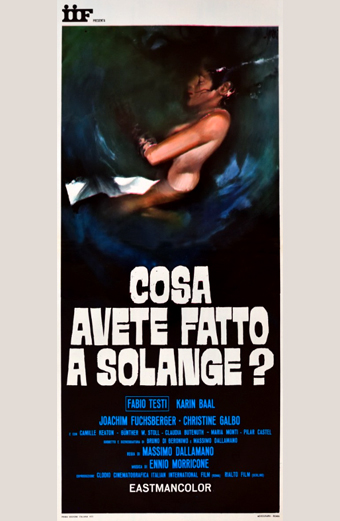 Cosa avete fatto a Solange?, Massimo Dallamano, Fabio testi, giallo all'italiana, krimi, Cristina Galbo