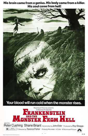 la Creatura di Frankenstein, Frankenstein and the Monster from hell, Terence Fisher, Shane Briant