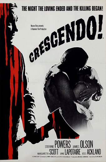 Crescendo con terrore, Alan Gibson, Stefanie Powers, James Olson, crescendo
