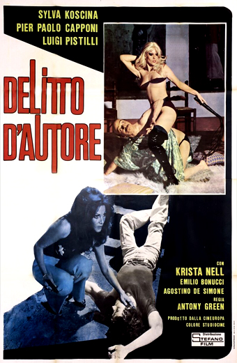 Delitto d'autore, film di Mario Sabatini, giallo all'italiana di Sabatini