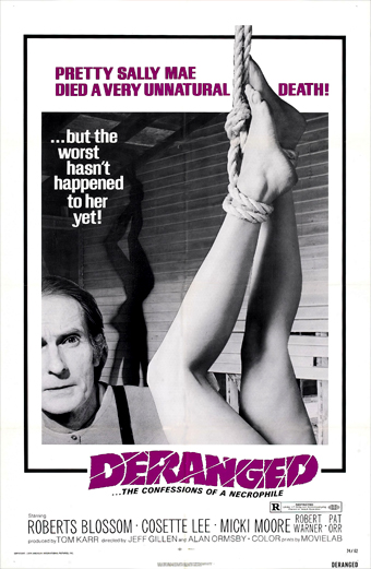 Deranged, il folle 1974, vera storia di Ed Gain, Ezra Cobb, Robert Blossom, Jeff Gillen