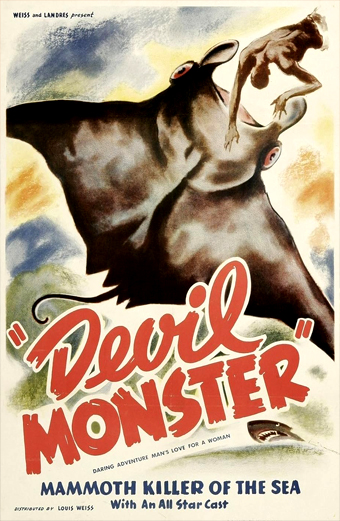 Devil monster, Edwin Graham, Barry Norton, film con pesci assassini