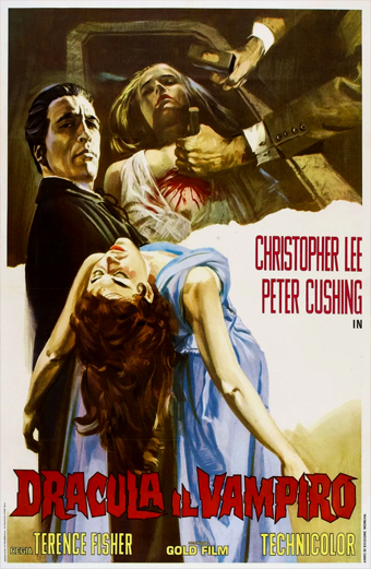 Dracula il Vampiro, Terence Fisher, John Van Eyssen, Christopher Lee dracula 58