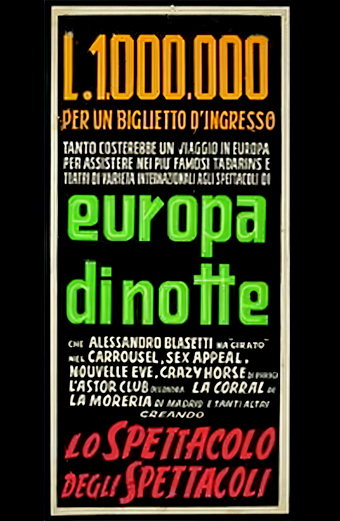 Europa di notte, Alessandro Blasetti, mondo movie, mondos