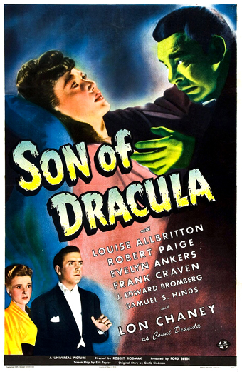 locandia del film del 1943 il Figlio di Dracula