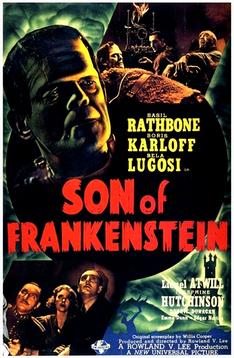 il Figlio di Frankenstein, son of Frankenstein, Rowland Lee, Bela Lugosi, Basil Rathbone