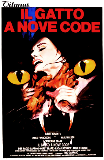 il Gatto a nove code, Dario Argento, trilogia degli animali, Karl Malden, James Franciscus