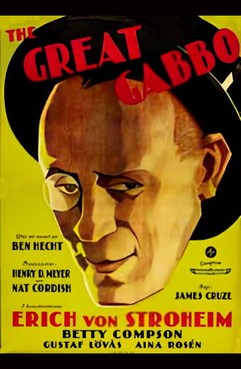 Locandina del film Gran Gabbo mostra un uomo che si esibisce in un numero di ventriloquio
