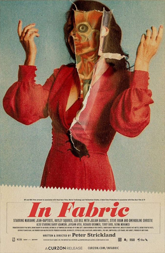 in fabric, Peter Strickland, Marianne Jean-Baptiste, Fatma Mohamed, Leo Bill