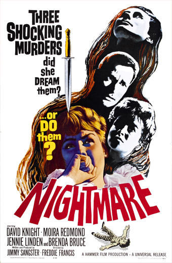 l'Incubo di Janet Lind, Nightmare 1964, Freddie Francis, jennie Linden