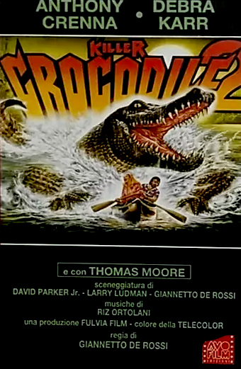 Killer crocodile II, Giannetto De Rossi, Debra Karr, Anthony Crenna