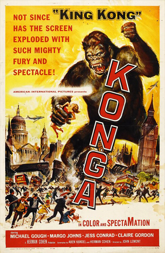 Konga, Terrore su Londra, John Lemont, Michael Gough, scimmia horror, film tipo King Kong