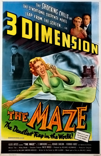 il Labirinto, The Maze, William Cameron Menzies, Richard Carlson, Veronica Hurst
