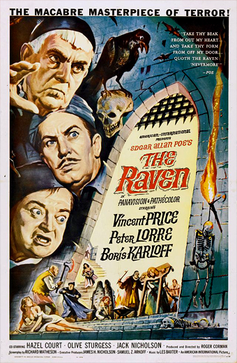 la locandimna del film i Maghi del Terrore anche noto come the Raven