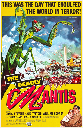 monster movie con un insetto gigantesco, film con una mantide che uccide
