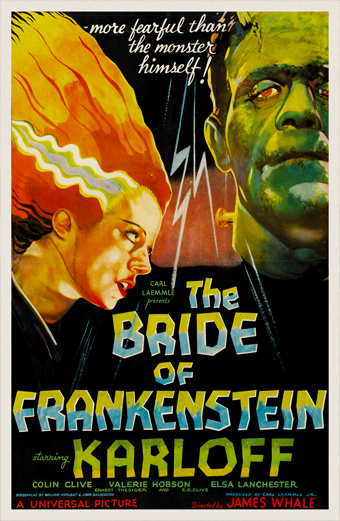 film horror degli anni 30 con una donna mostro di Frankenstein