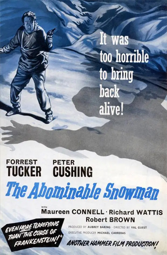 film di Val Guest sullo Yeti con peter Cushing