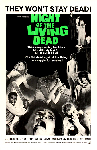 la Notte dei morti viventi (1968) di George Romero
