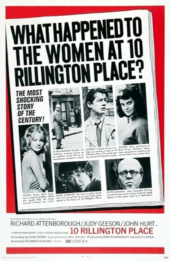 l'Assassino di Rillington Place, richard Fleischer, serial killer film, horror inglese, horror storia vera