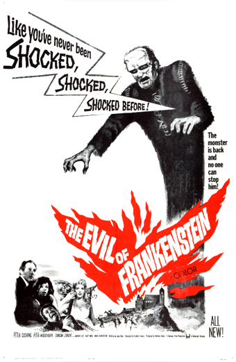 la Rivolta di Frankenstein (1964) di Freddie Francis